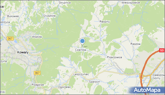 mapa Czernów, Czernów na mapie Targeo